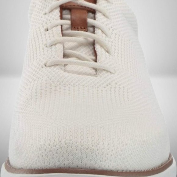 ROCKPORT GARETT MESH LACEUP WHITE W/TAN SNEAKERS / SHOES / OXFORD - Picture 13 of 13